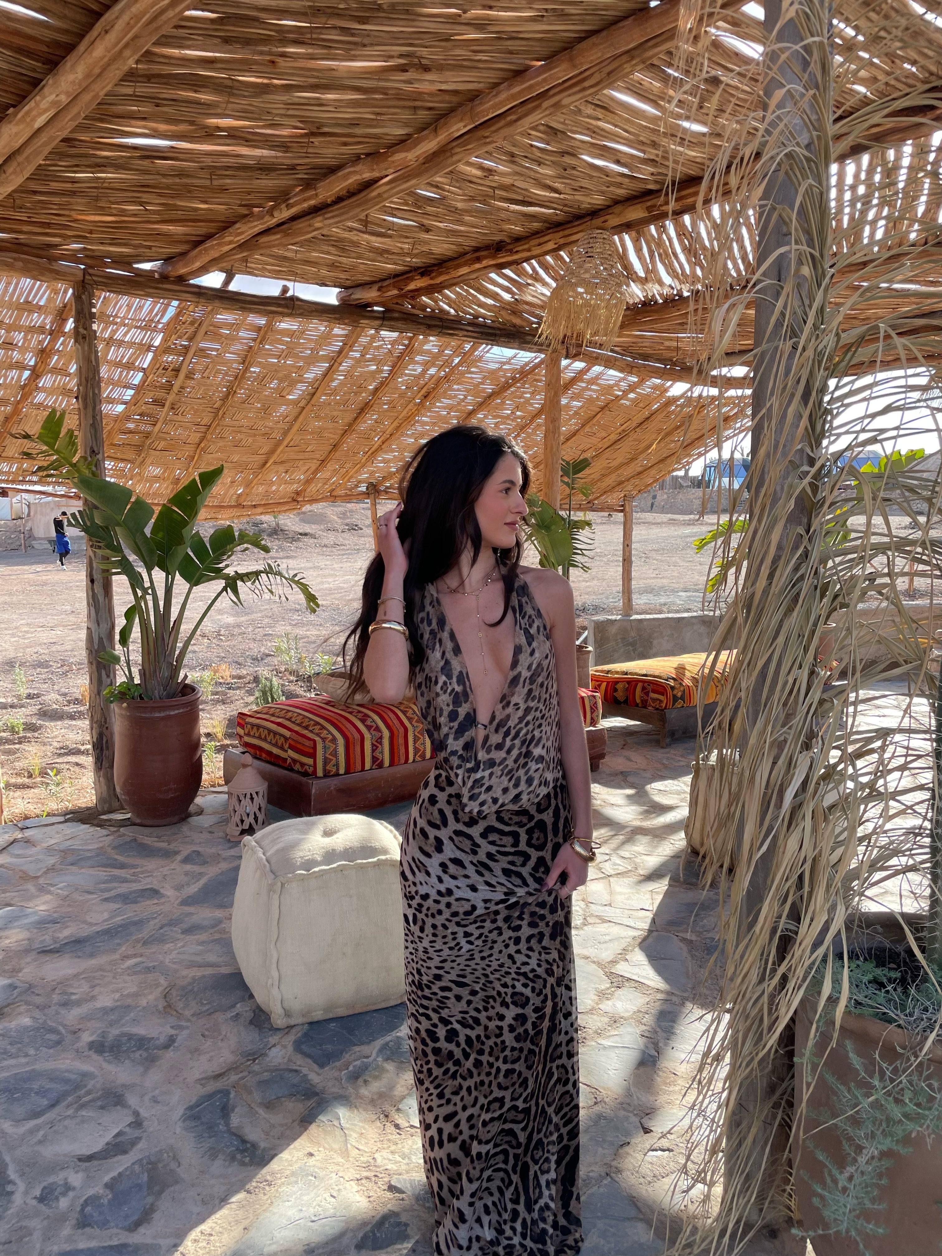 Columbine | Robe Maxi Léopard
