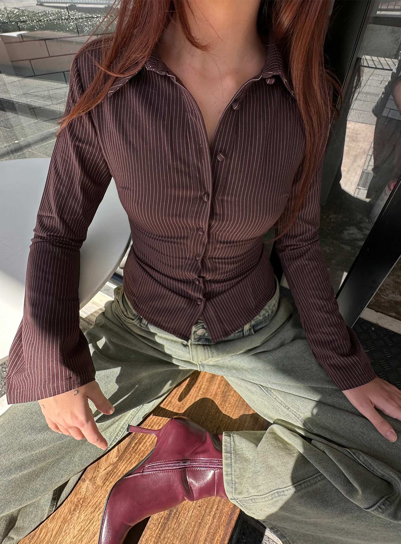 Lanabell | Chemise à Rayures Fines