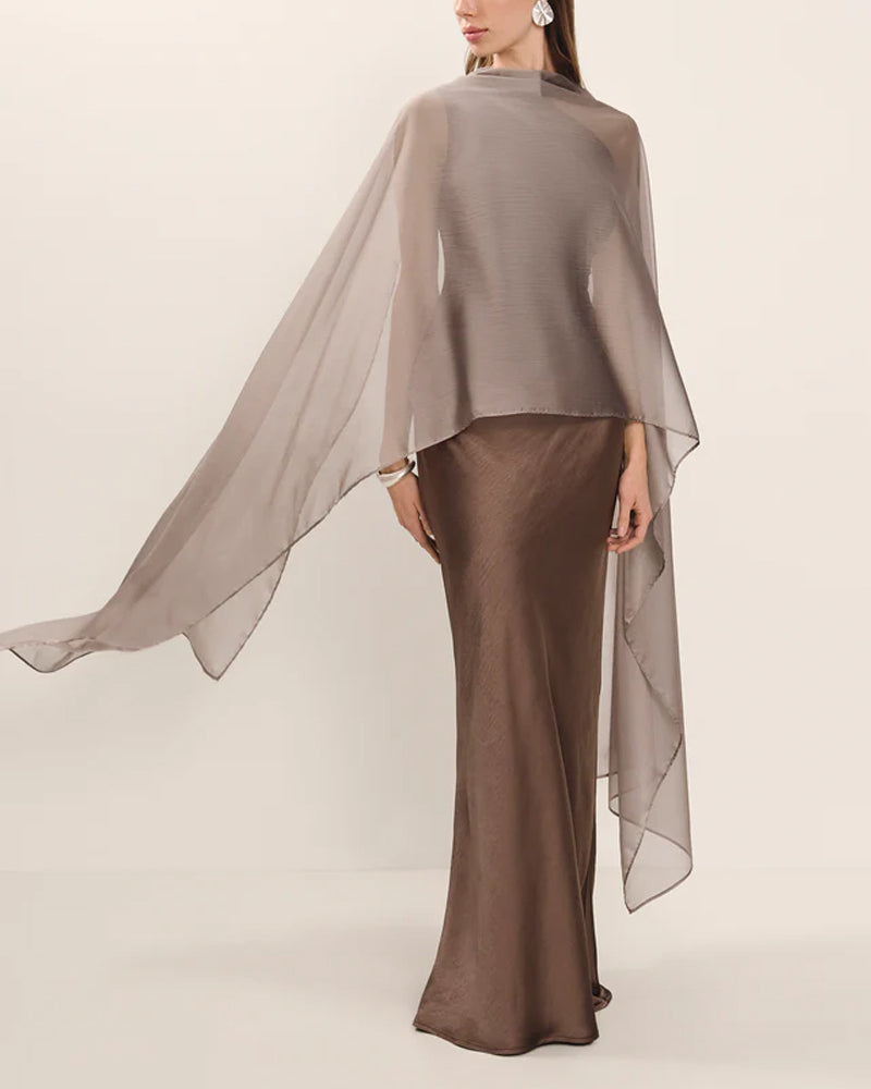 Rafaëlle | Robe Asymétrique Satinée