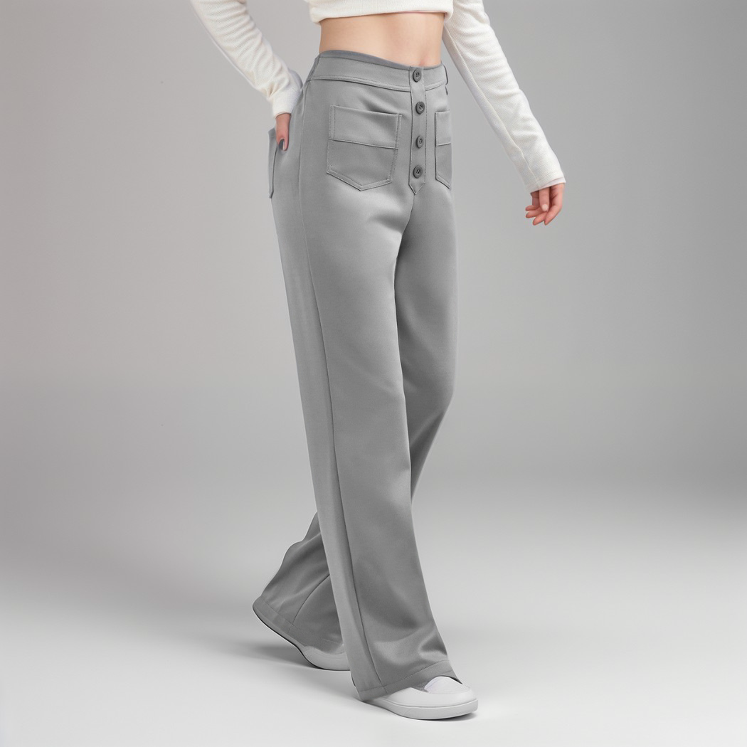 Léa | Pantalon Taille Haute Élastique