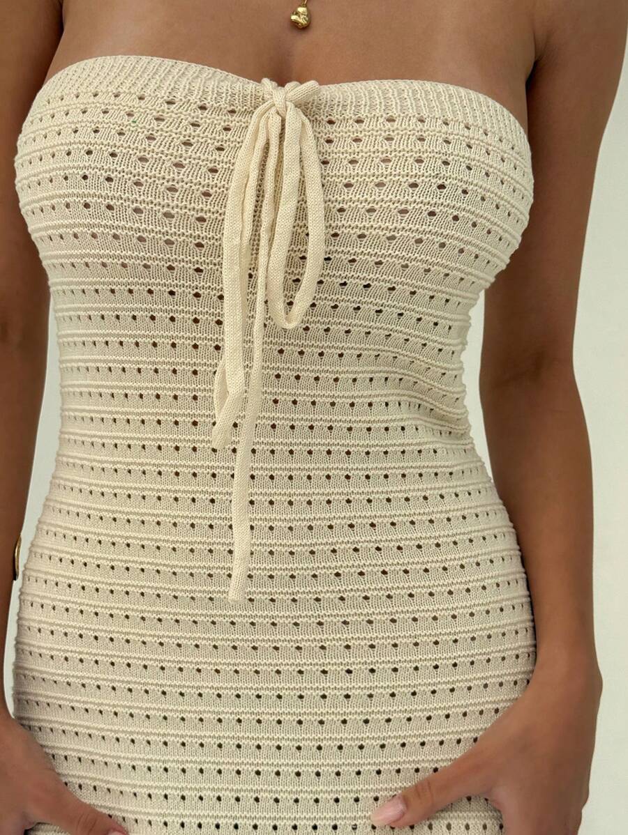 Nina | Robe Maxi Maille & Taille Sculptée