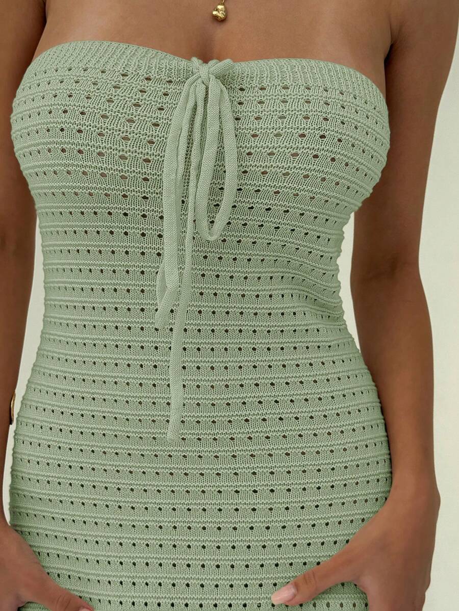 Nina | Robe Maxi Maille & Taille Sculptée
