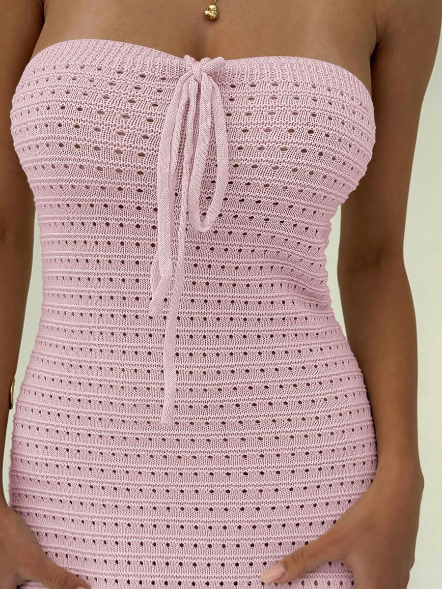 Nina | Robe Maxi Maille & Taille Sculptée