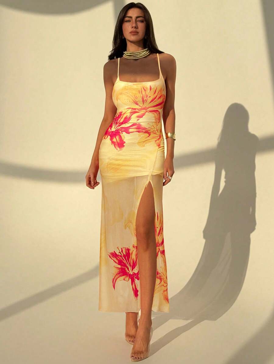 Élina | Robe Fleurie & Éclat d’Été