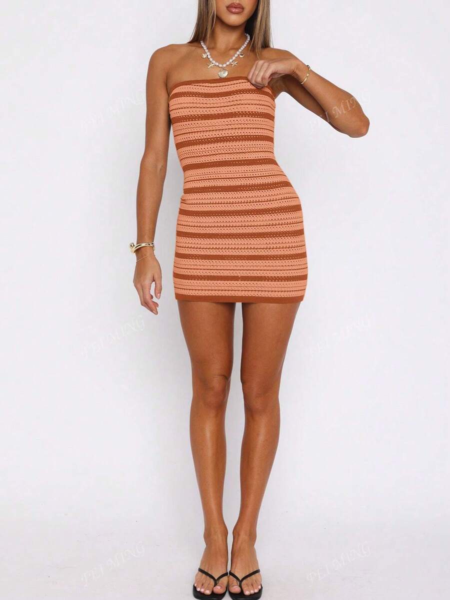 Maily | Robe Mini Rayée & Allure Parisienne