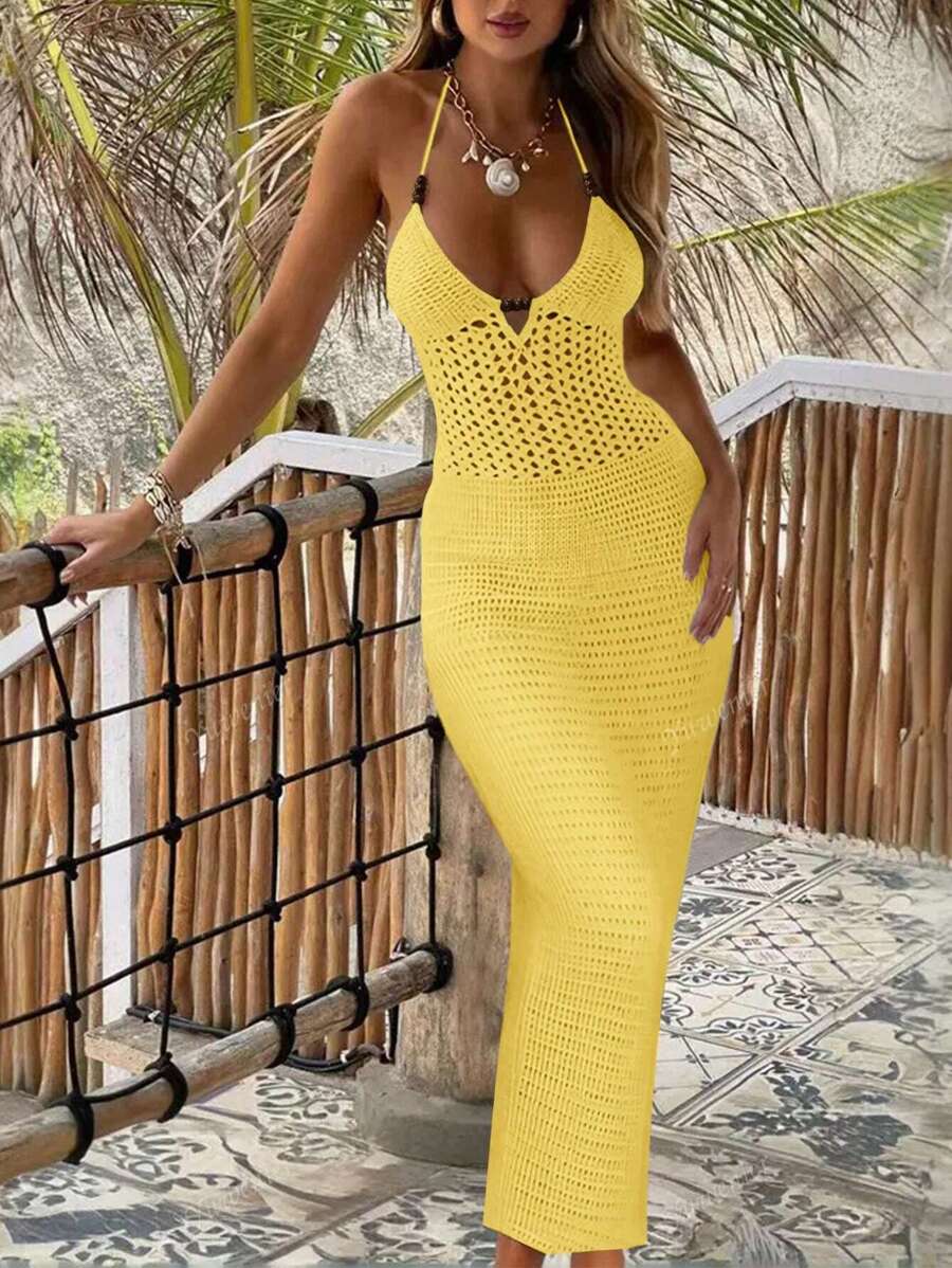 Noa | Robe Crochet Élancée d’Été
