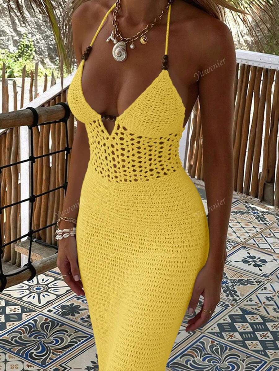 Noa | Robe Crochet Élancée d’Été