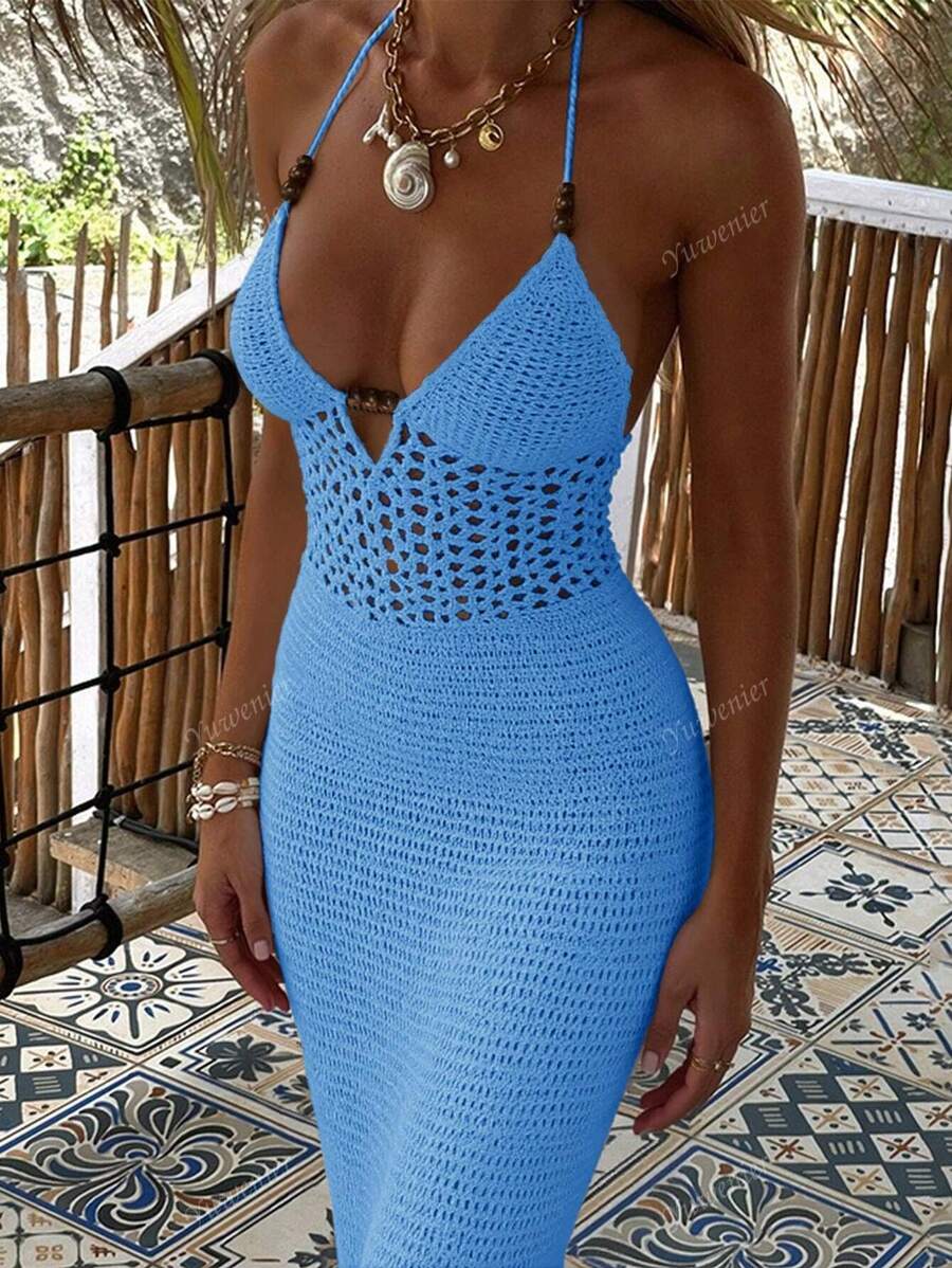 Noa | Robe Crochet Élancée d’Été