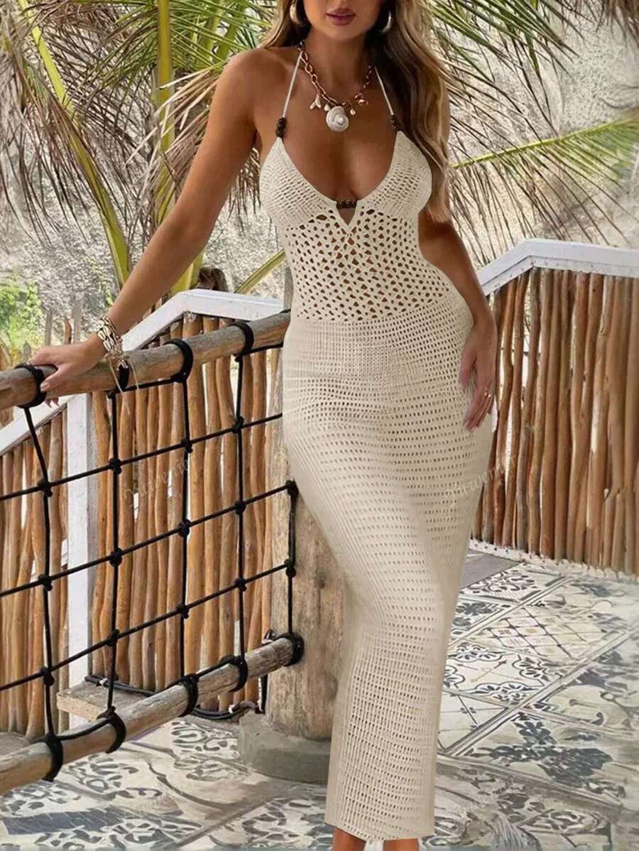 Noa | Robe Crochet Élancée d’Été