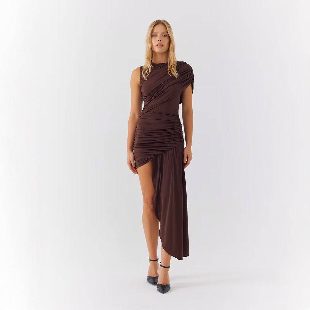 Delara | Robe Asymétrique Froncée