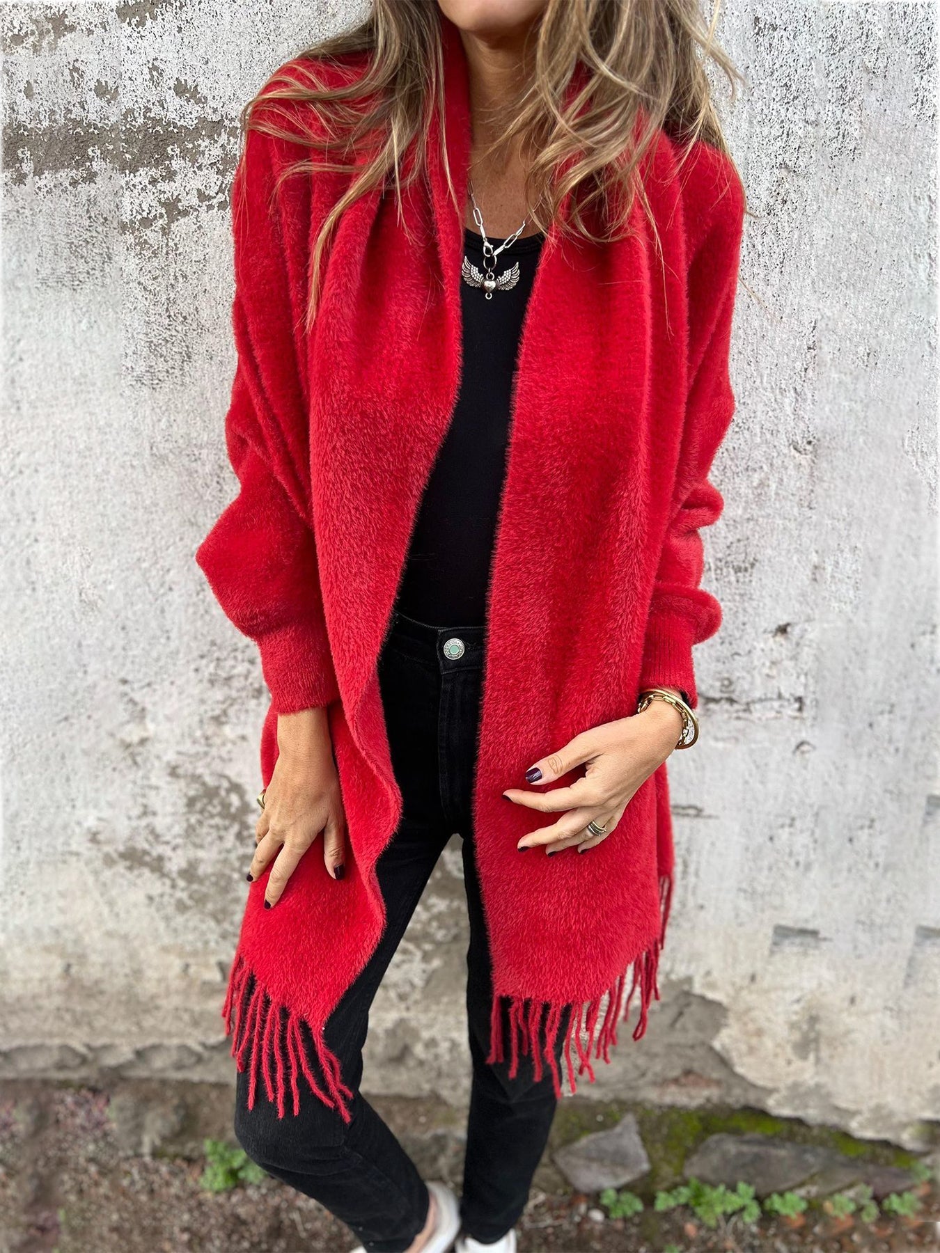 Alina™ | Pull cache-cœur à manches longues