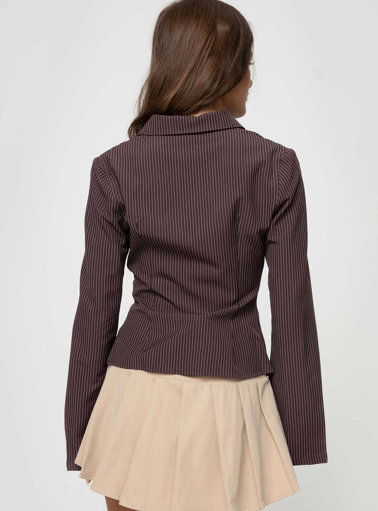 Elina | Blouse Rayée Élégante