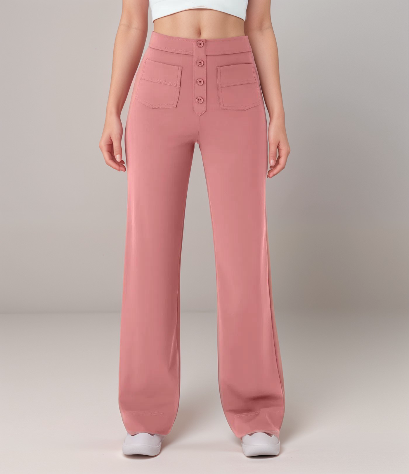 Léa | Pantalon Taille Haute Élastique