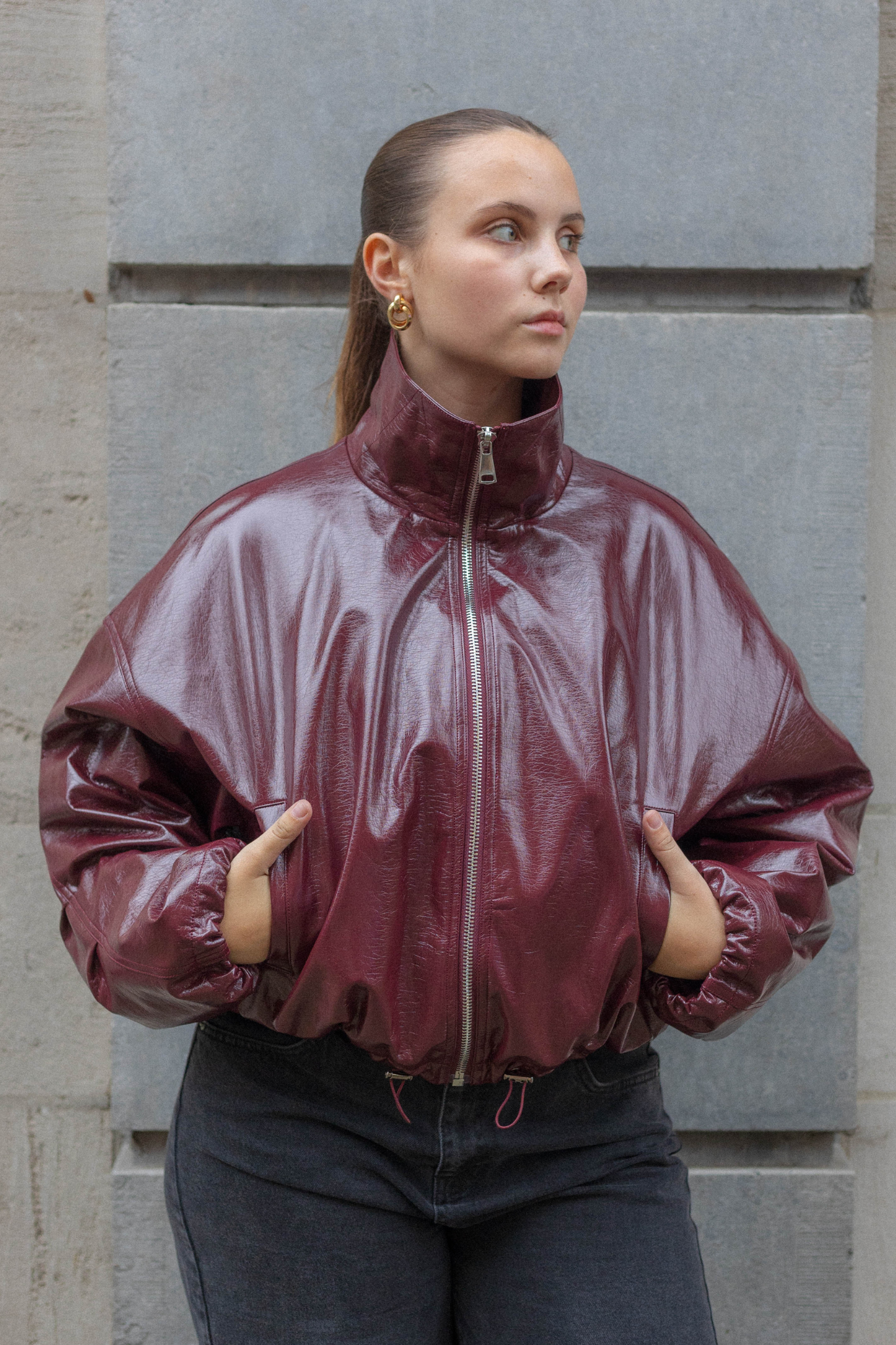 Aquita | Blouson Bomber Bordeaux