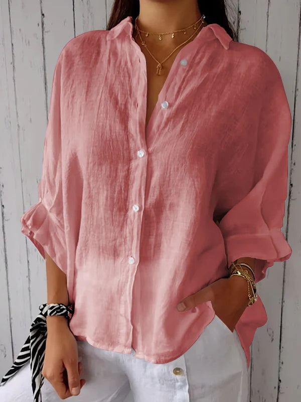 Nina | Chemise Coton et Lin à Nouer dans le Dos
