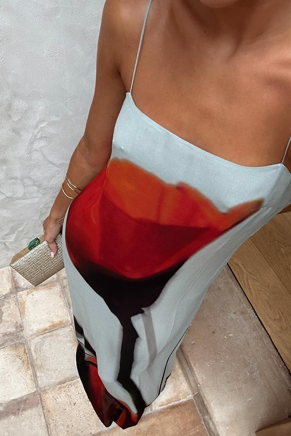 Lilou | Robe Maxi Tulipes Abstraites