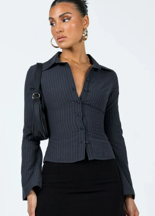Elina | Blouse Rayée Élégante