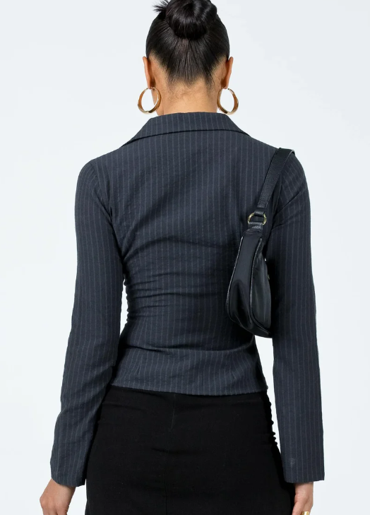 Elina | Blouse Rayée Élégante