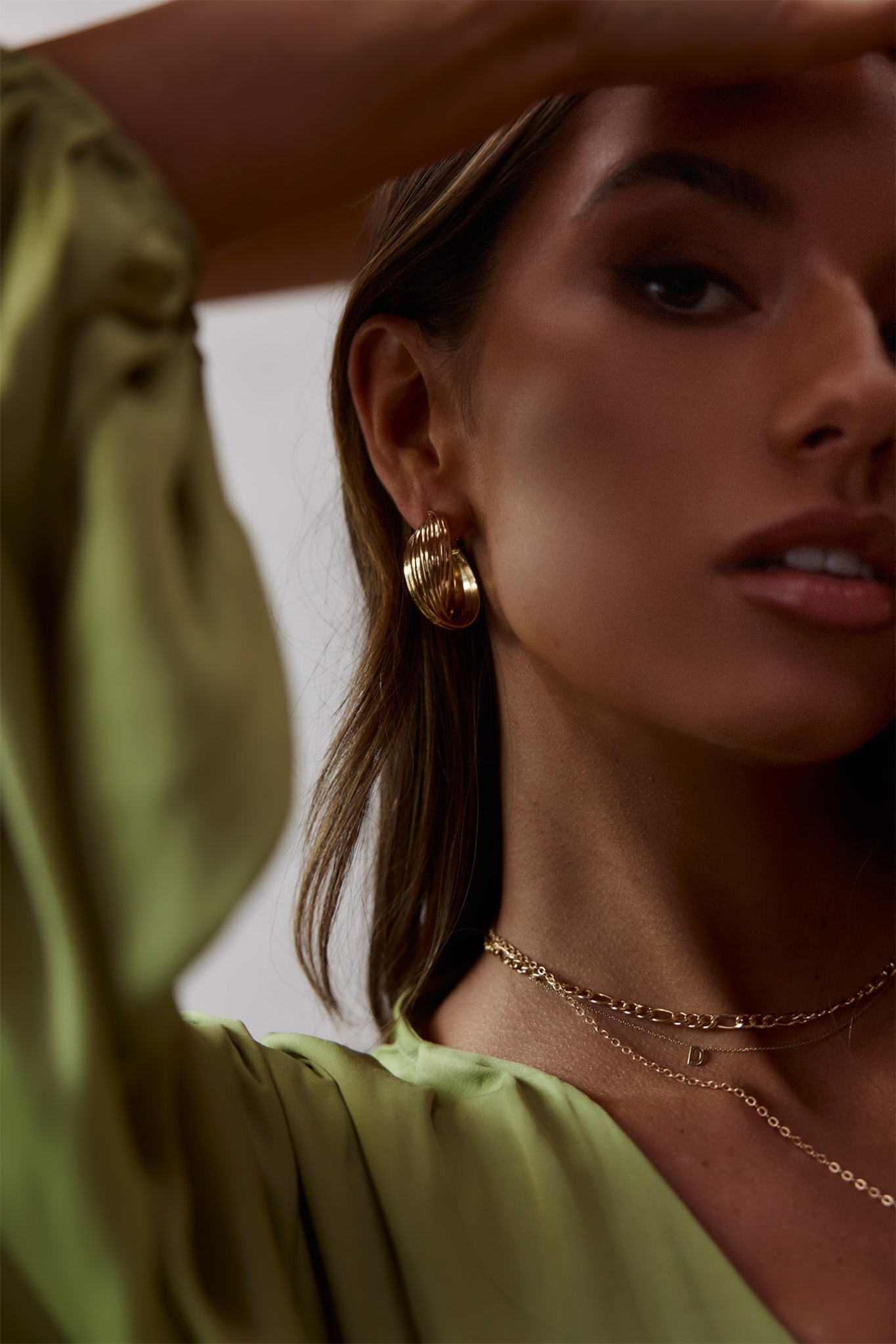 Boucles d'oreilles créoles Celia en or