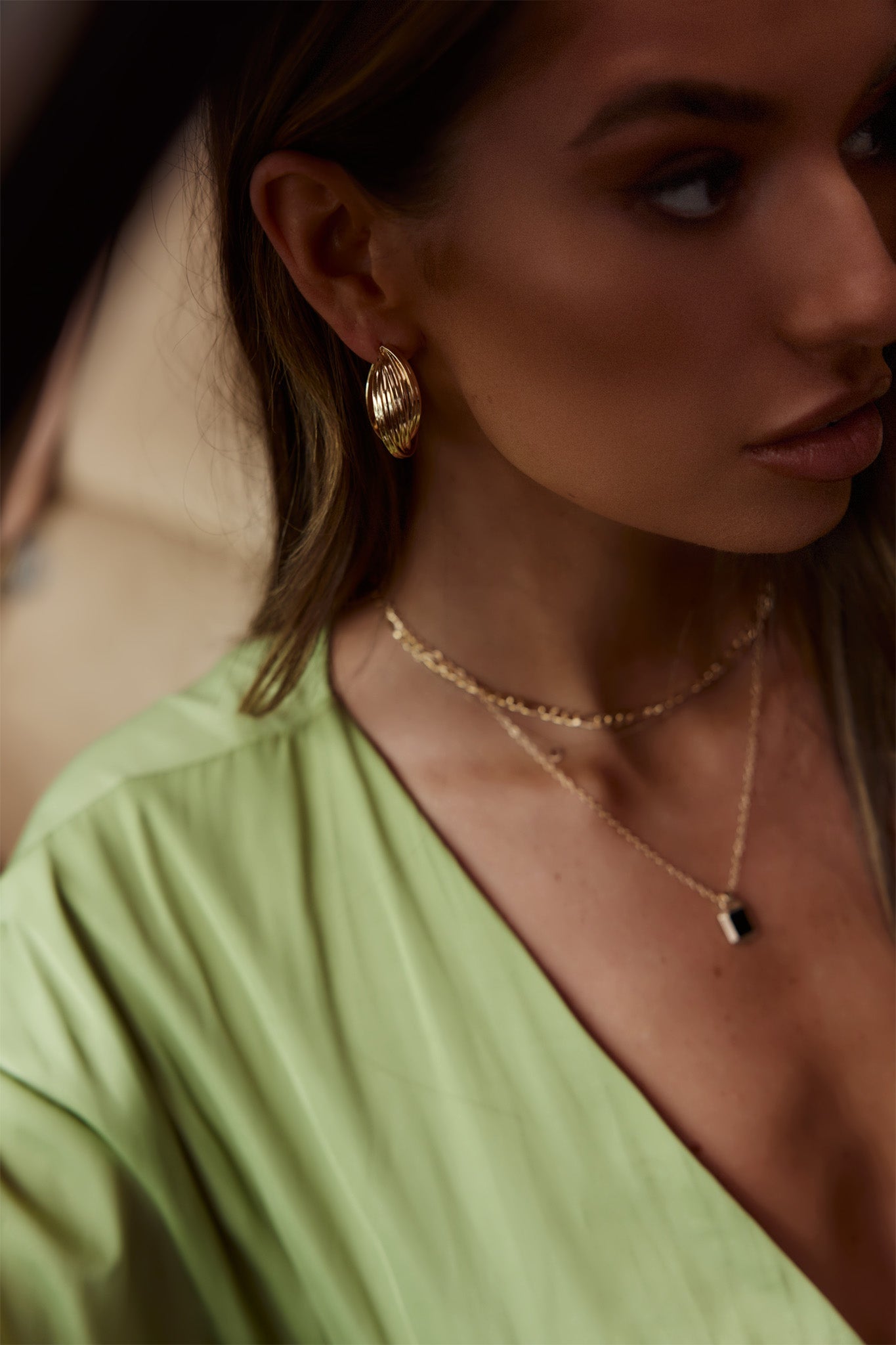 Boucles d'oreilles créoles Celia en or