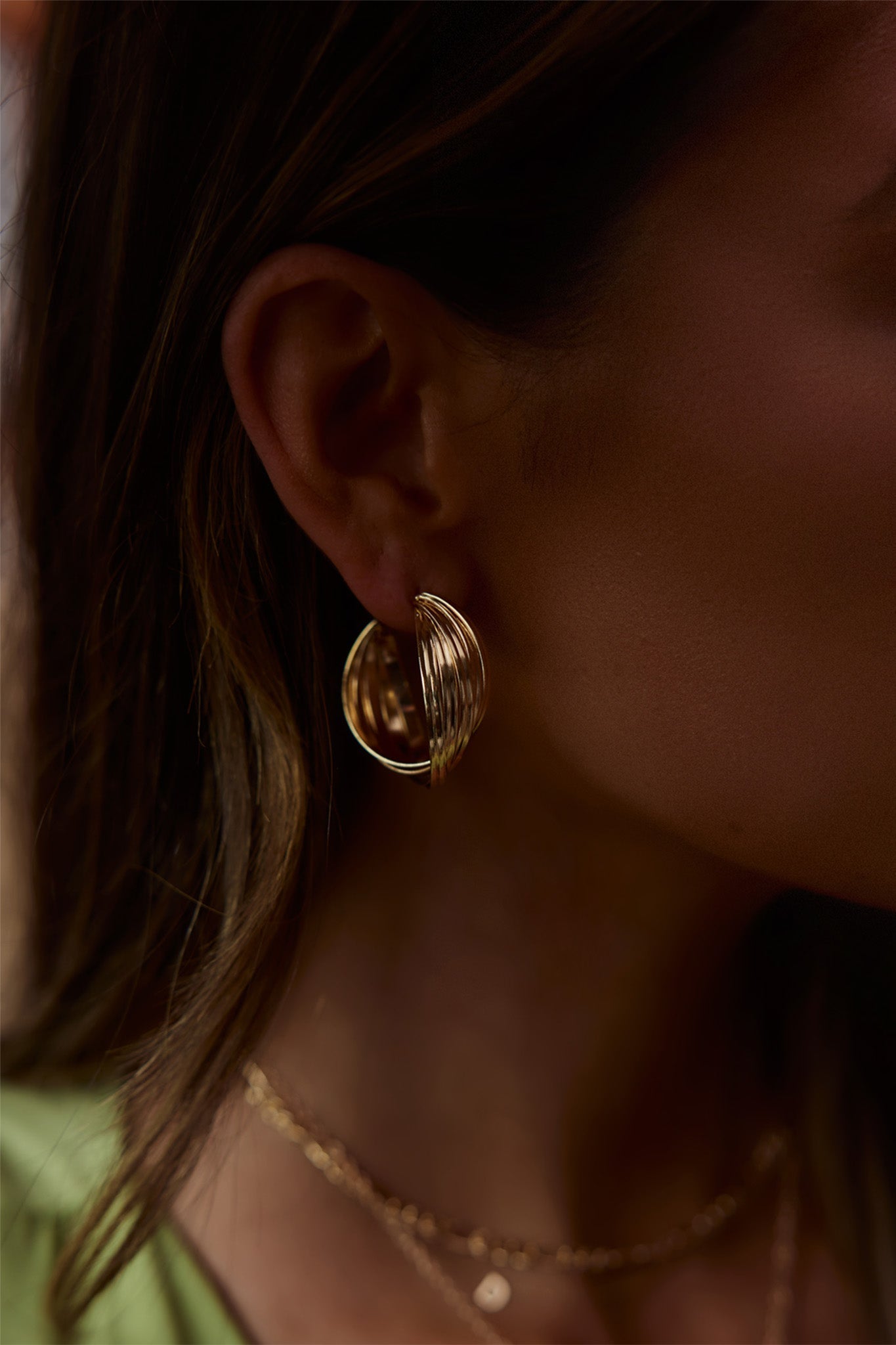 Boucles d'oreilles créoles Celia en or