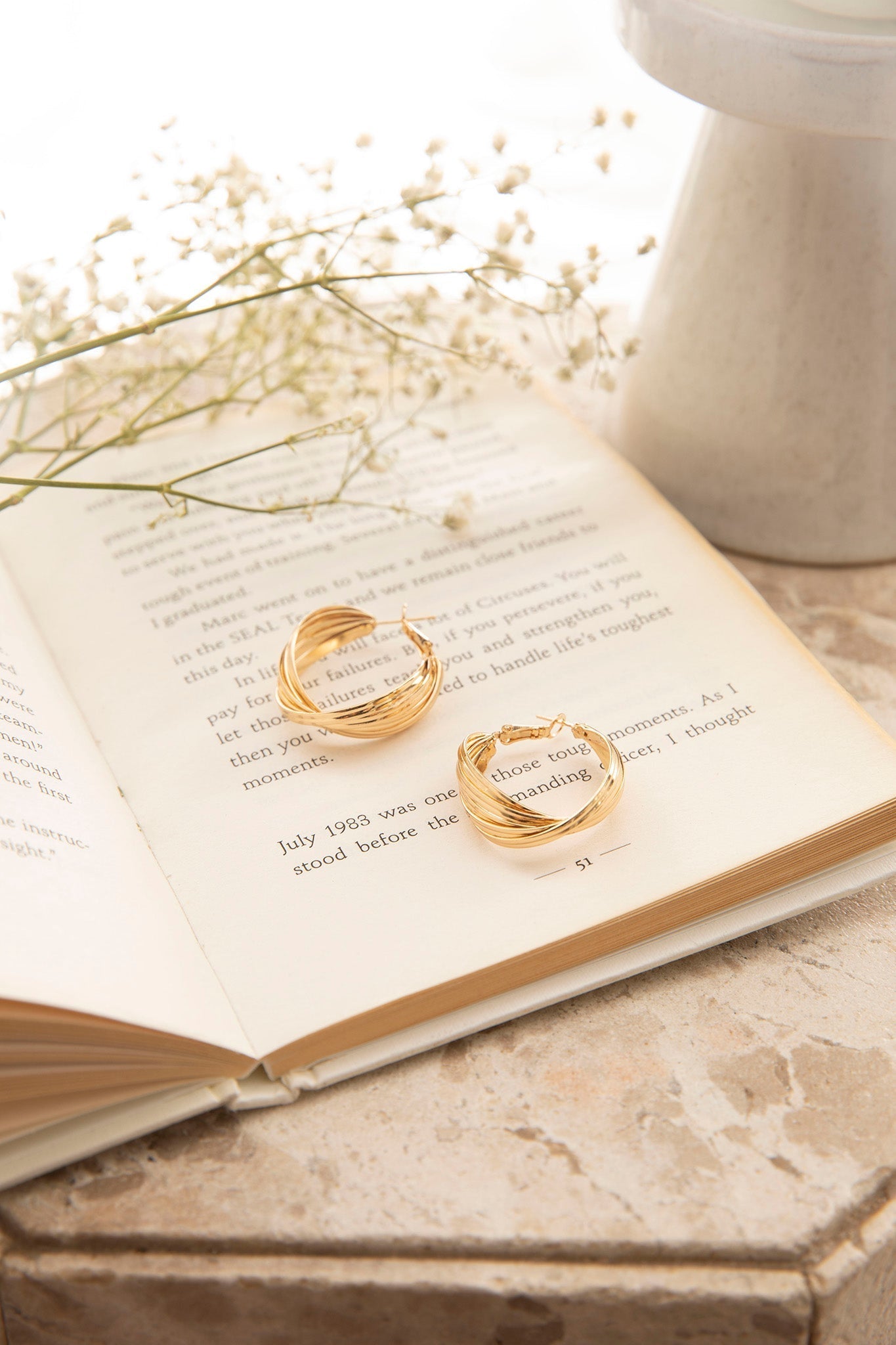 Boucles d'oreilles créoles Celia en or