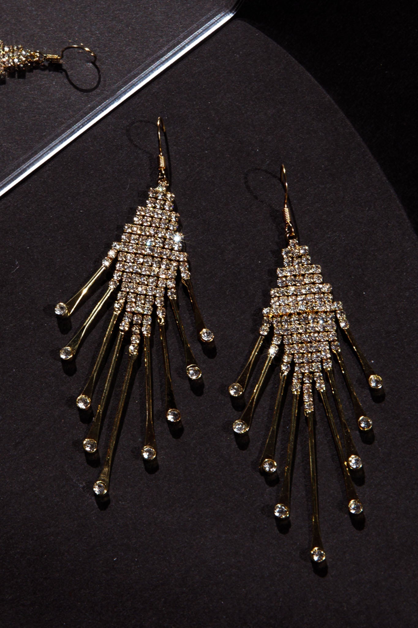 Boucles d'oreilles à franges Alessandra Diamante Or