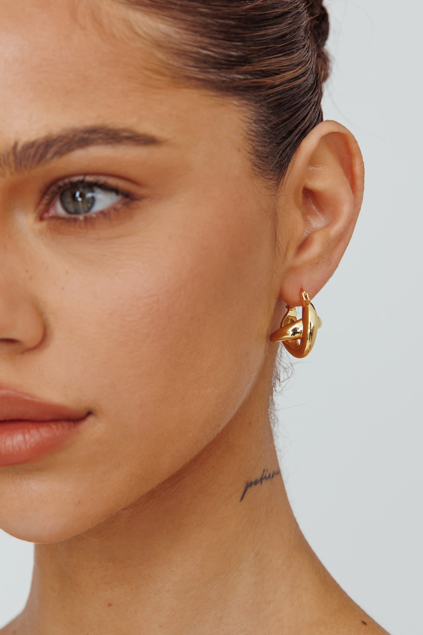 Boucles d'oreilles créoles Jetset en or