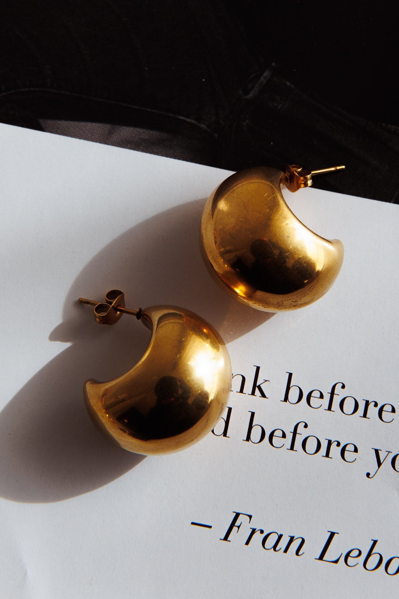 Boucles d'oreilles créoles Arabia en or