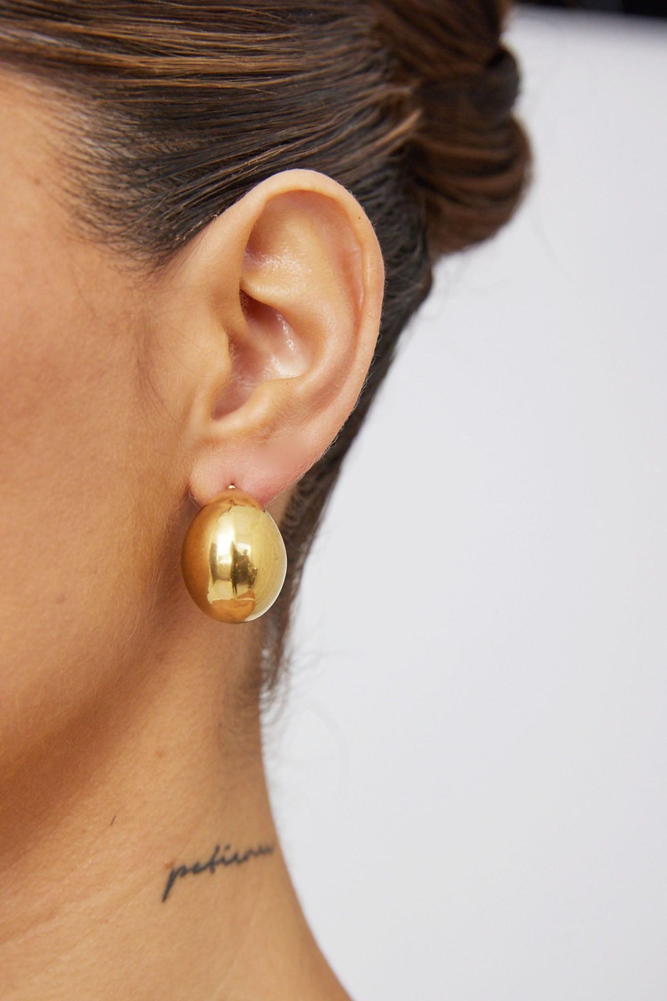 Boucles d'oreilles créoles Arabia en or