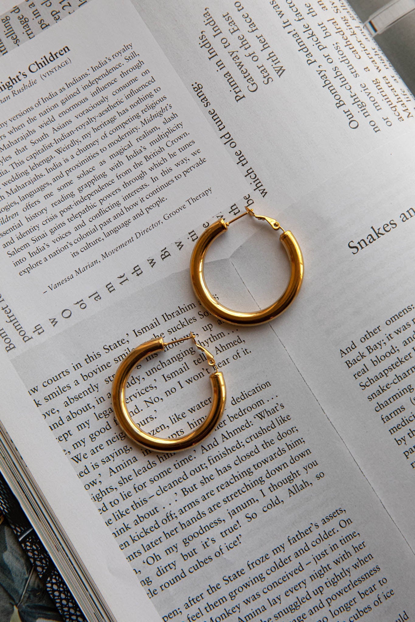 Boucles d'oreilles créoles Méduse Or