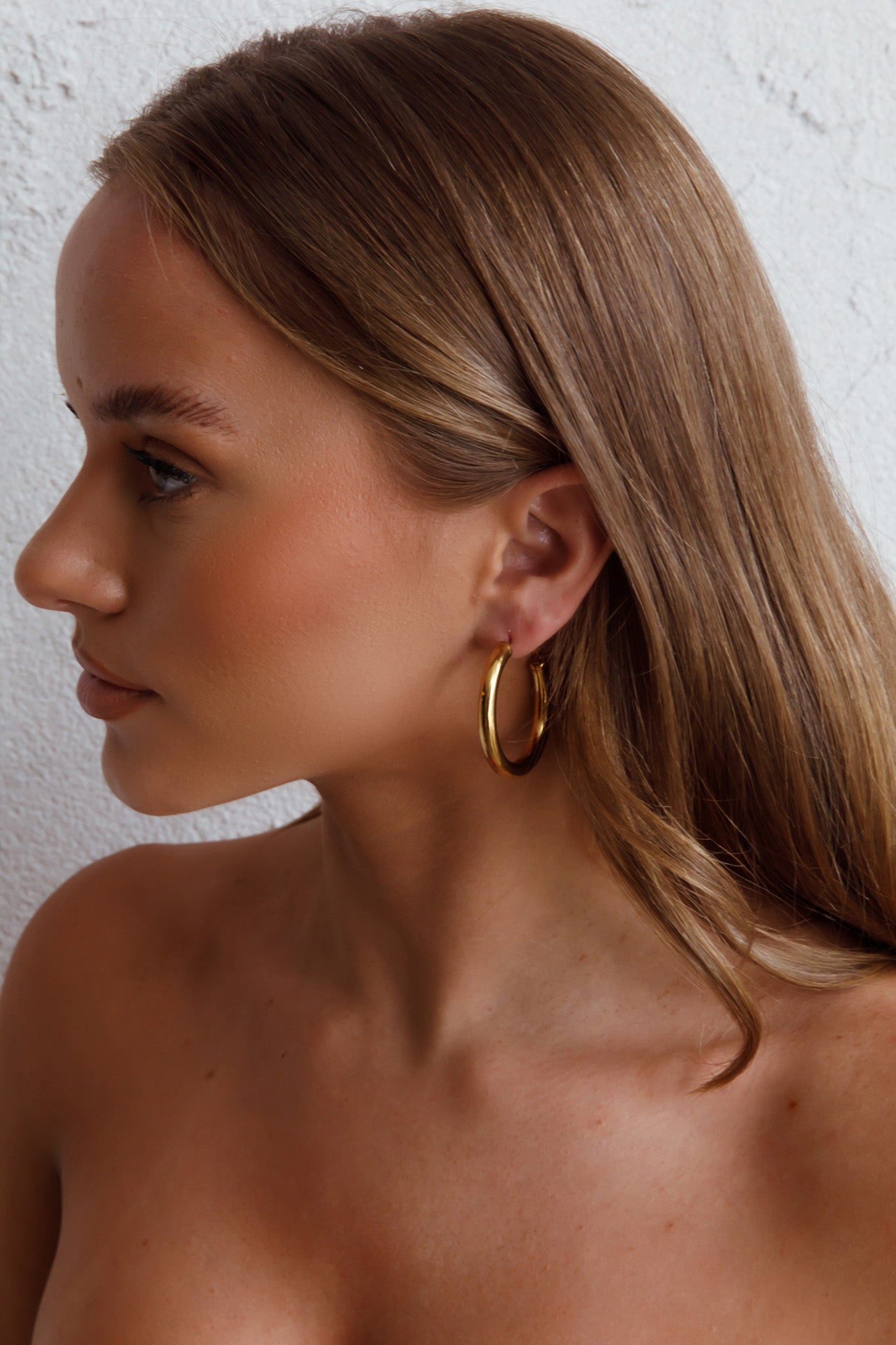 Boucles d'oreilles créoles Méduse Or