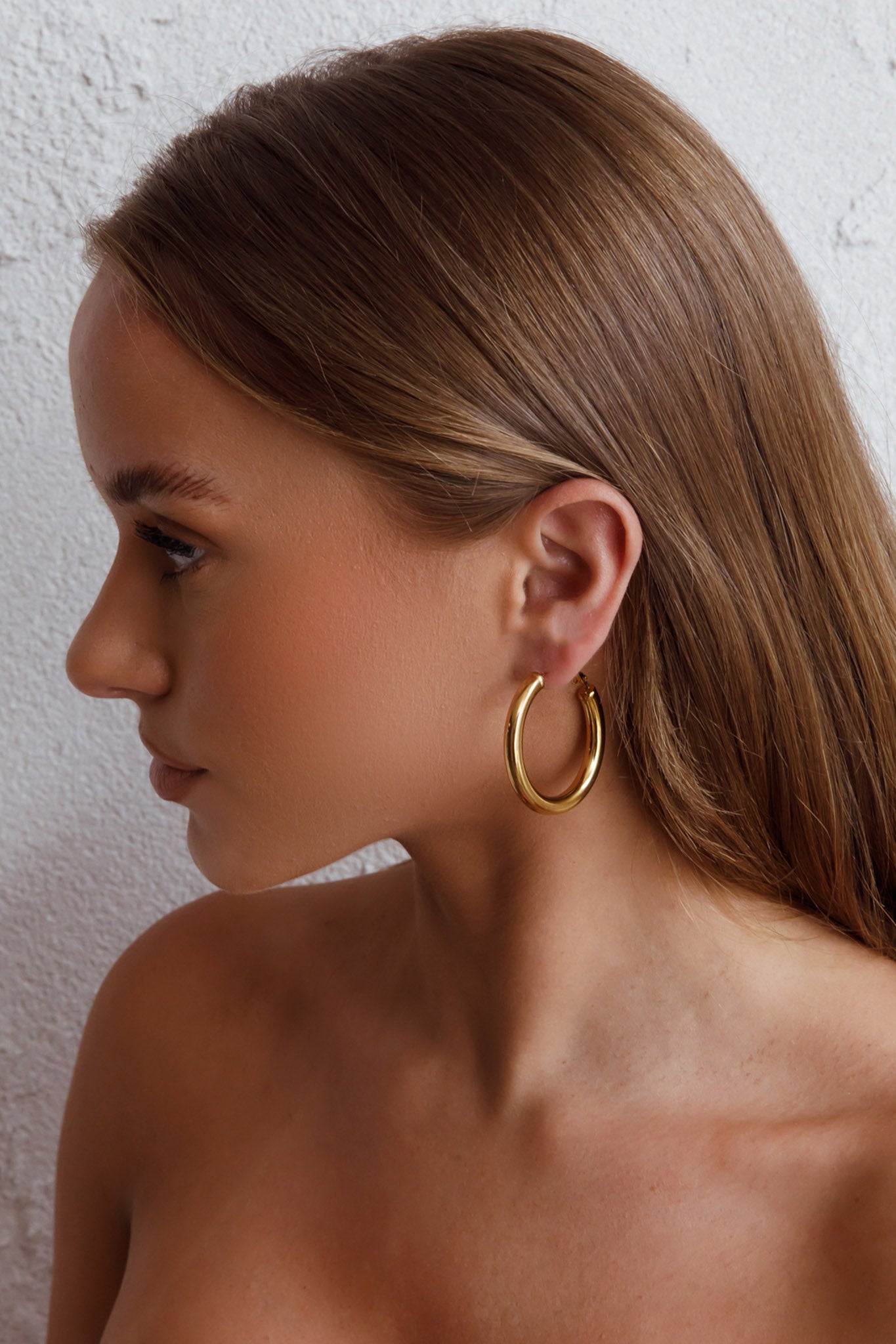 Boucles d'oreilles créoles Méduse Or