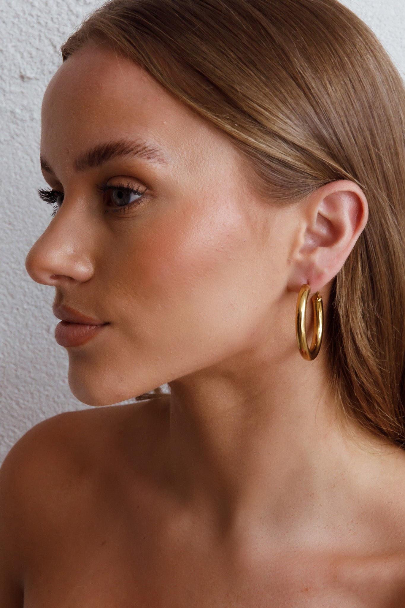 Boucles d'oreilles créoles Méduse Or