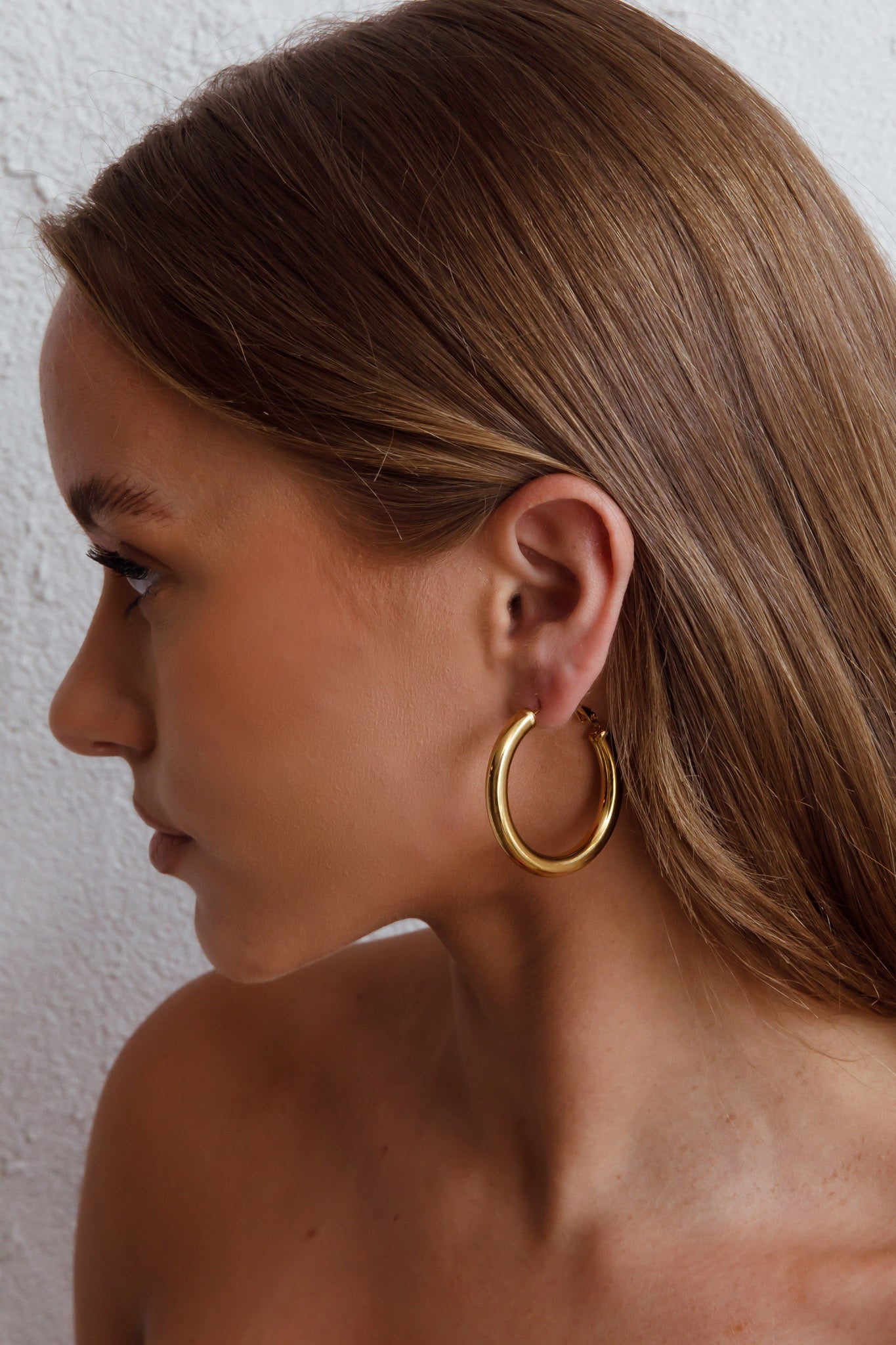 Boucles d'oreilles créoles Méduse Or