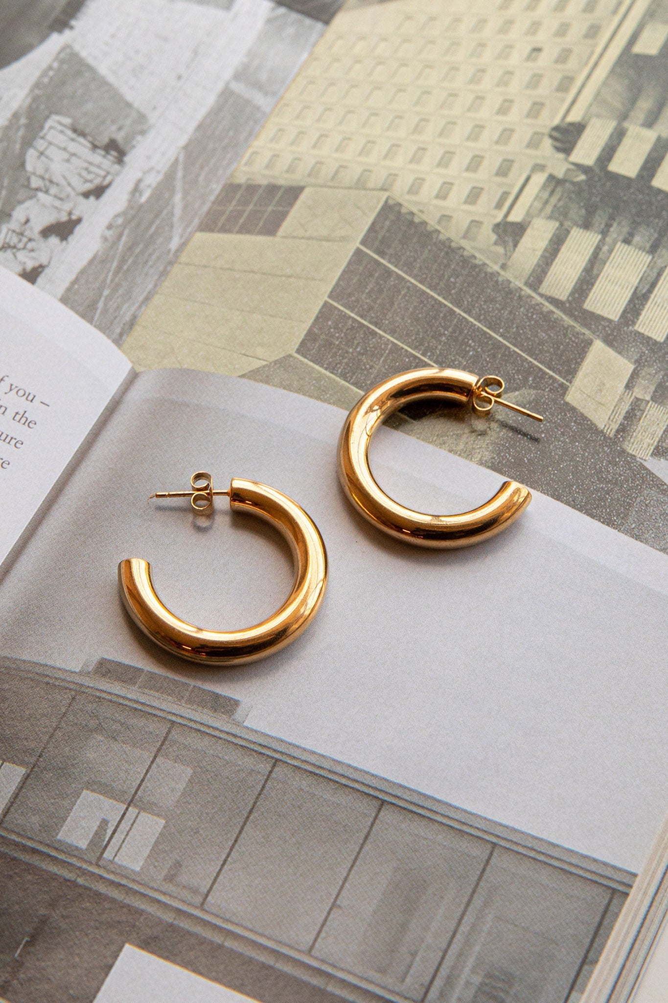 Boucles d'oreilles créoles ouvertes Zayda Or