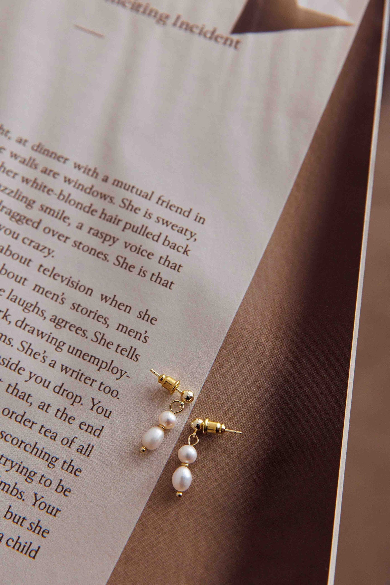 Boucles d'oreilles en perles Julia Or