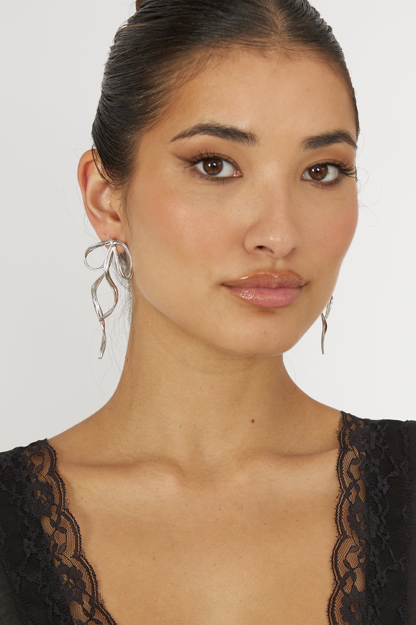 Boucles d'oreilles Salut Argent