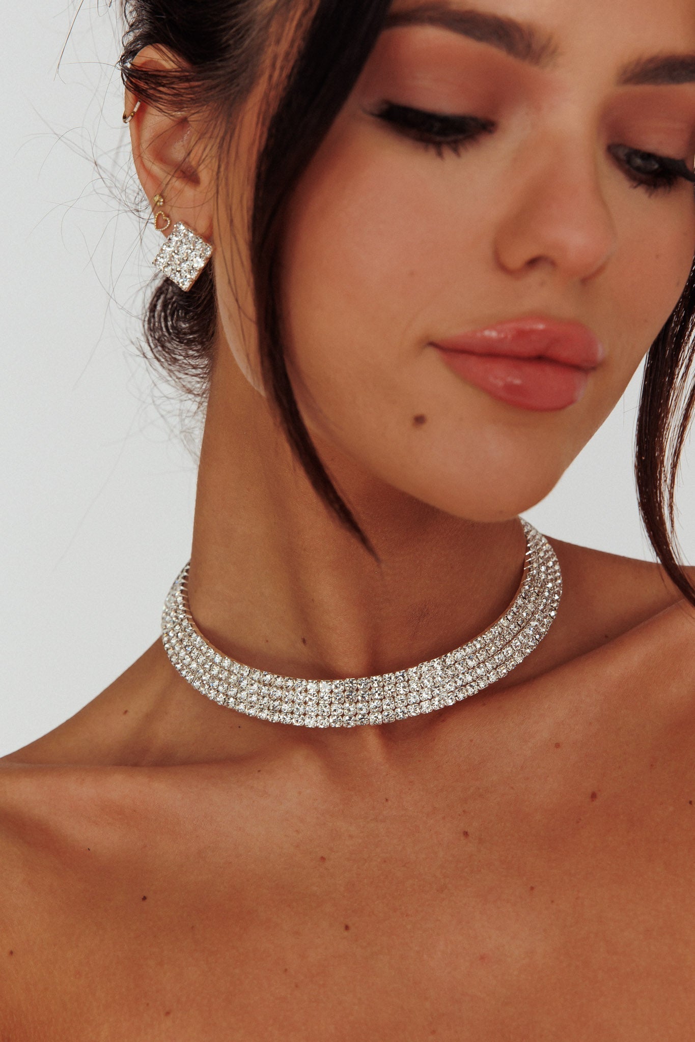 Ensemble de Bijoux Sade Diamante Argent