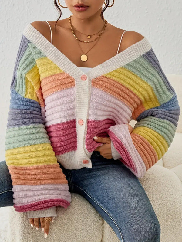 Fiona™ | Cardigan Arc-en-Ciel Confortable