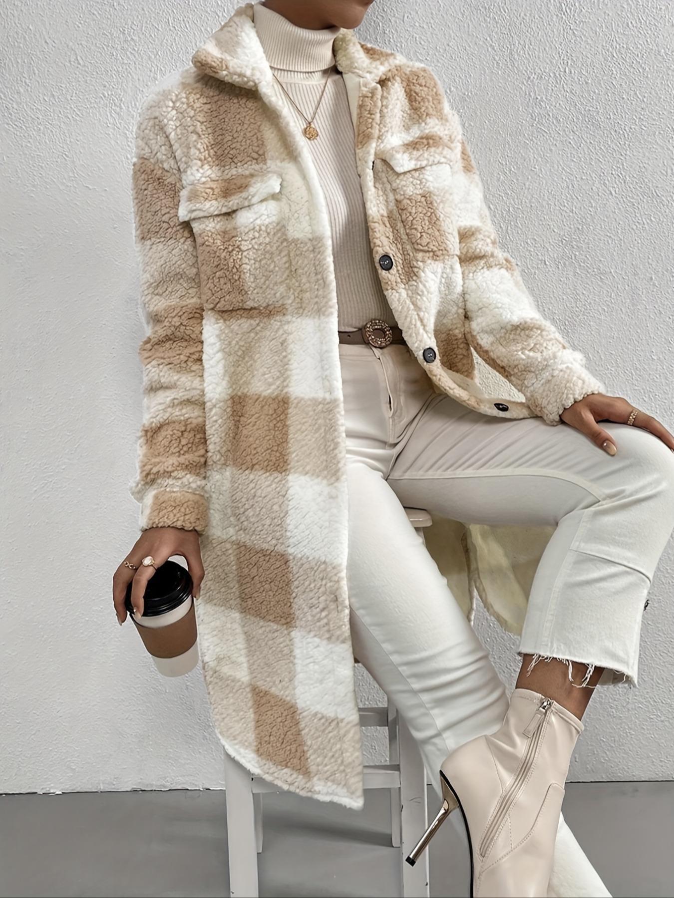 Megan™ | Élégant Cardigan Long en Peluche