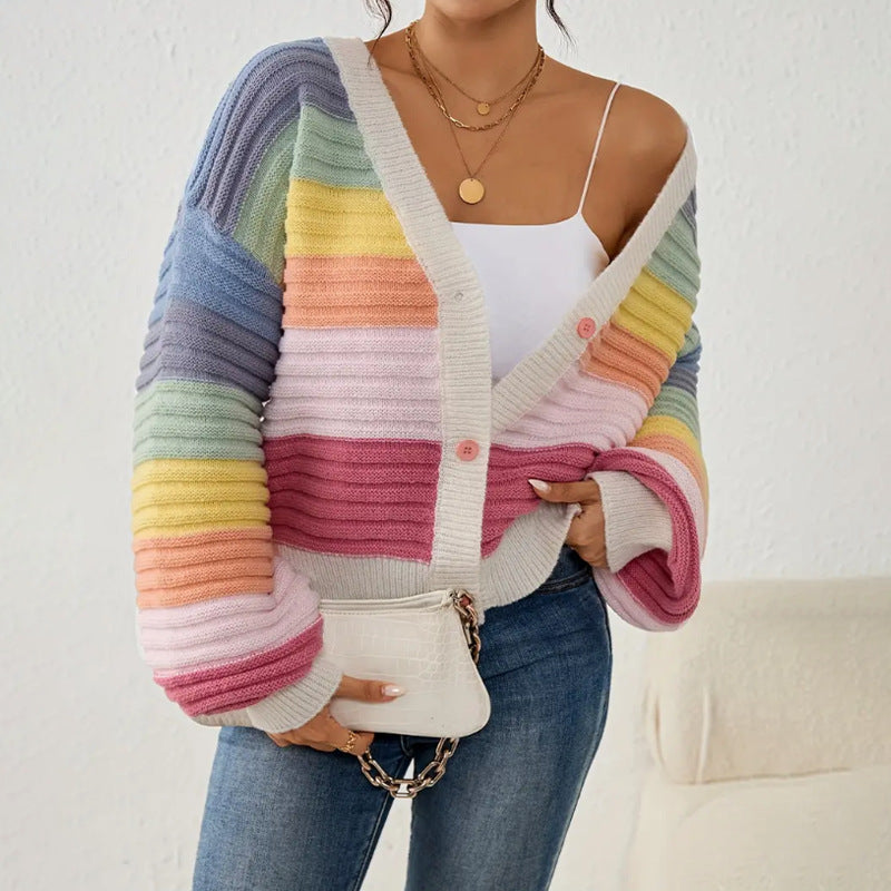 Fiona™ | Cardigan Arc-en-Ciel Confortable