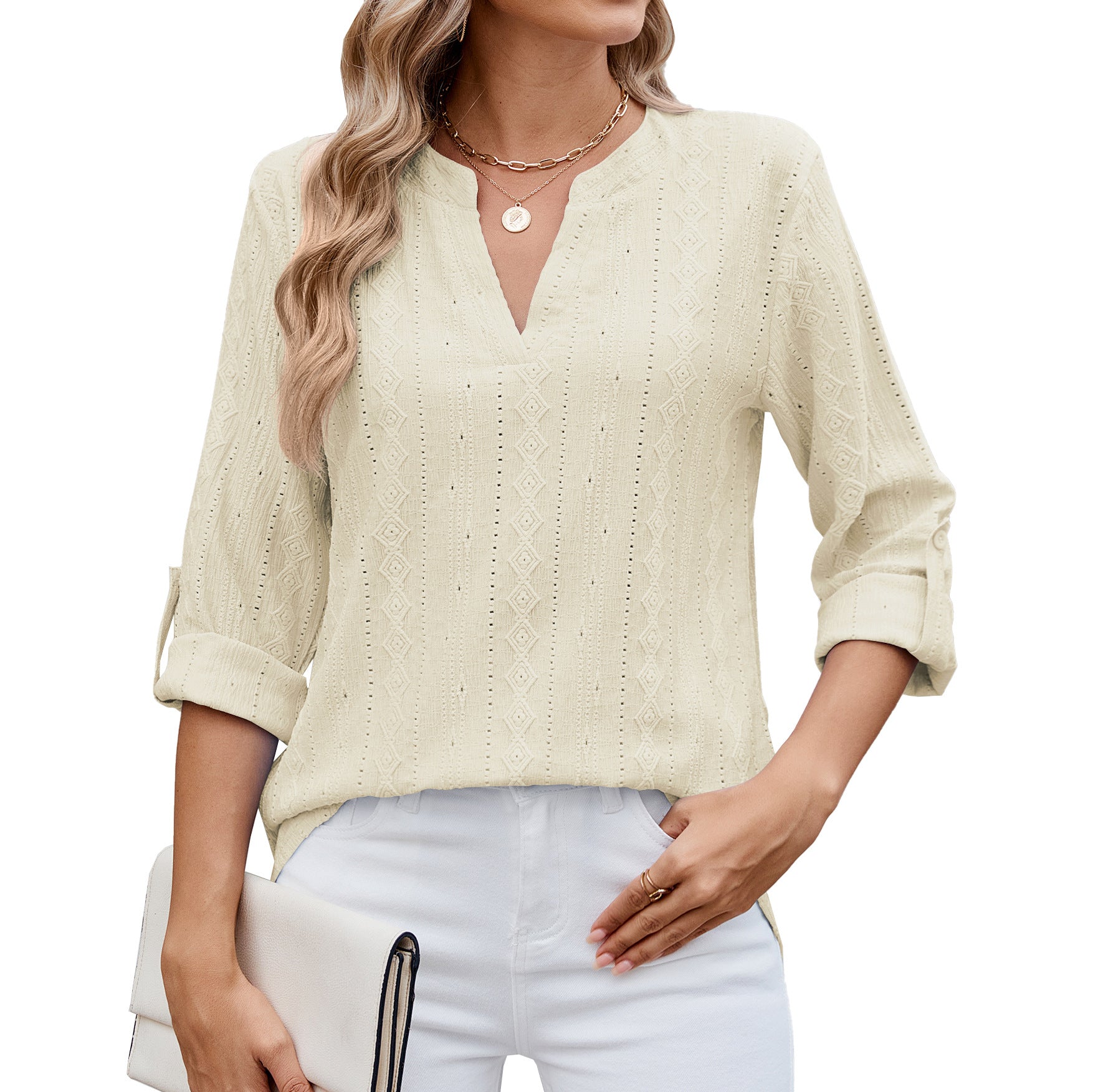 Luna™ | Pull élégant à col V