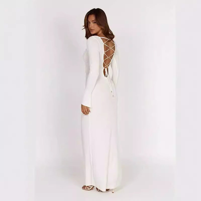 Léa | Robe Lacée & Dos Sublimé