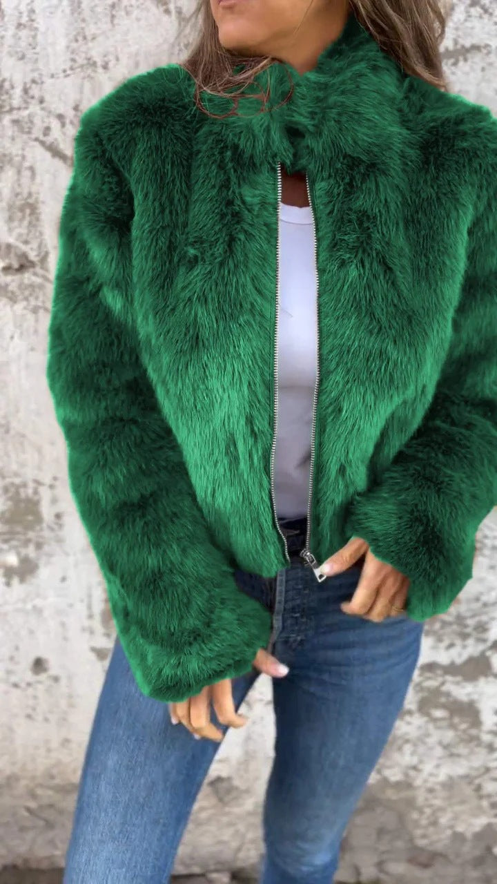 Yudy™ | Veste Élégante à Revers en Peluche