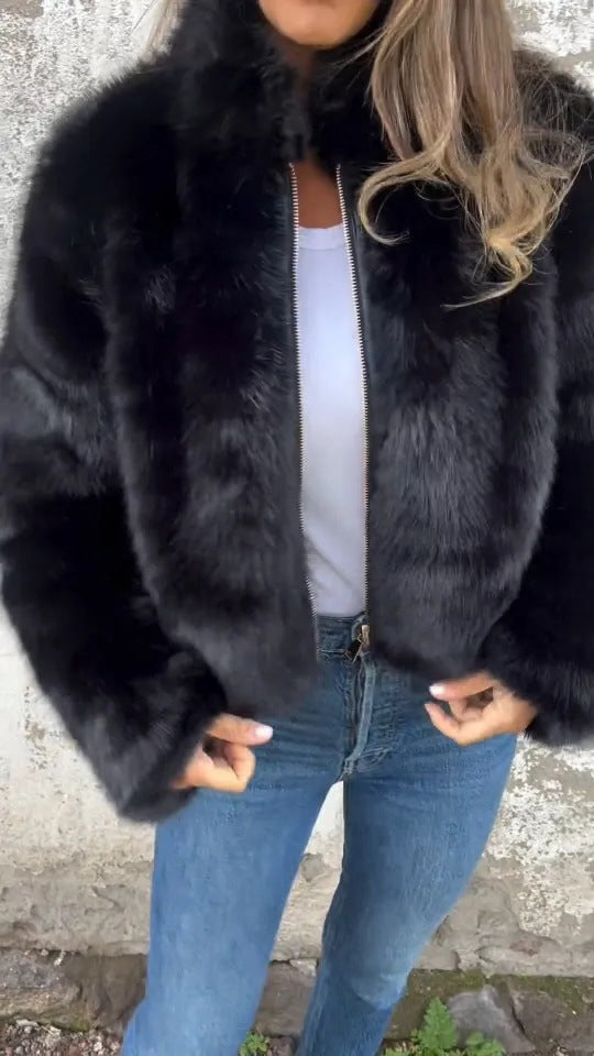 Yudy™ | Veste Élégante à Revers en Peluche
