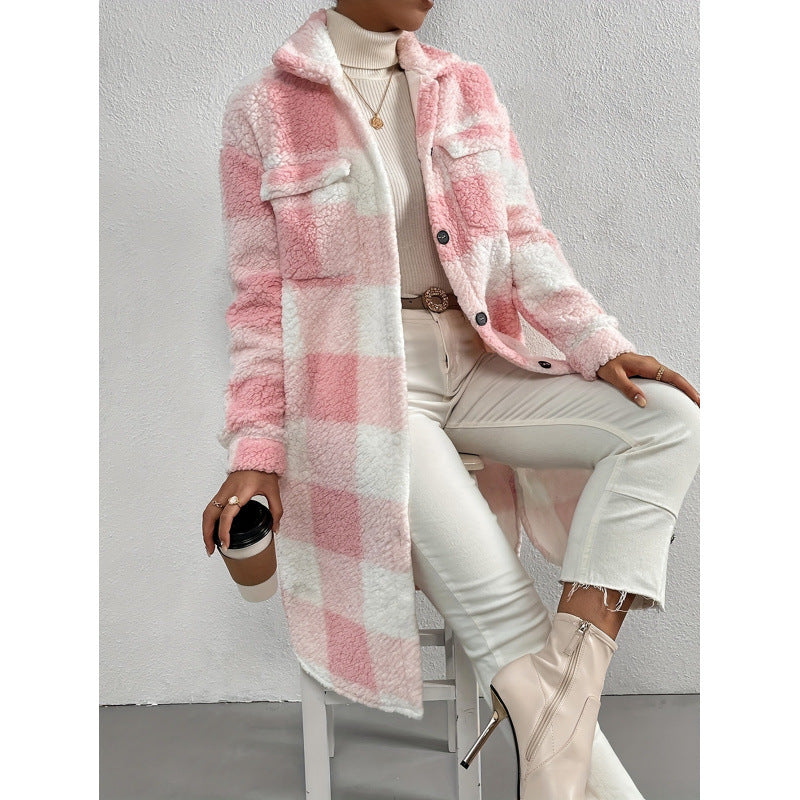 Megan™ | Élégant Cardigan Long en Peluche