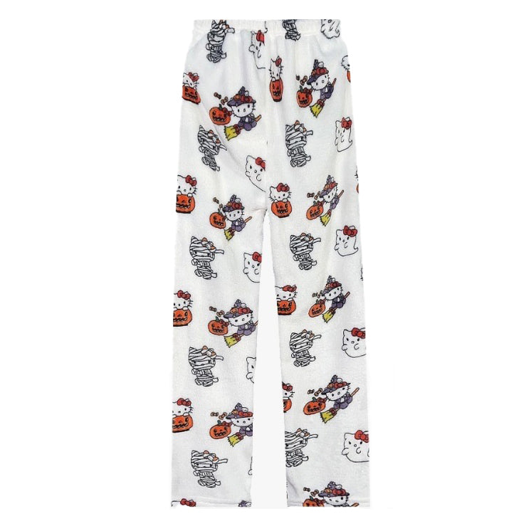 Kitty | Pantalon Douillet Imprimé Chat Rose
