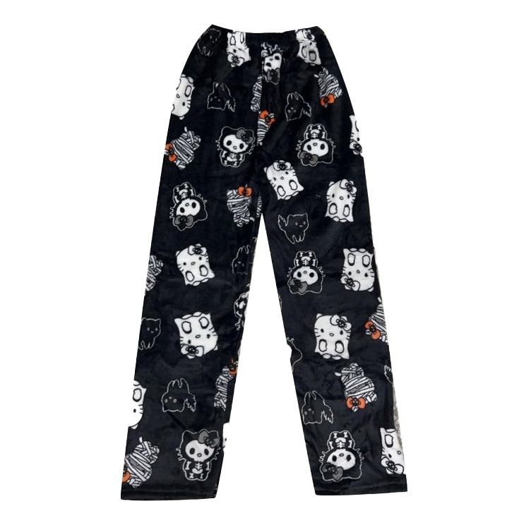 Kitty | Pantalon Douillet Imprimé Chat Rose