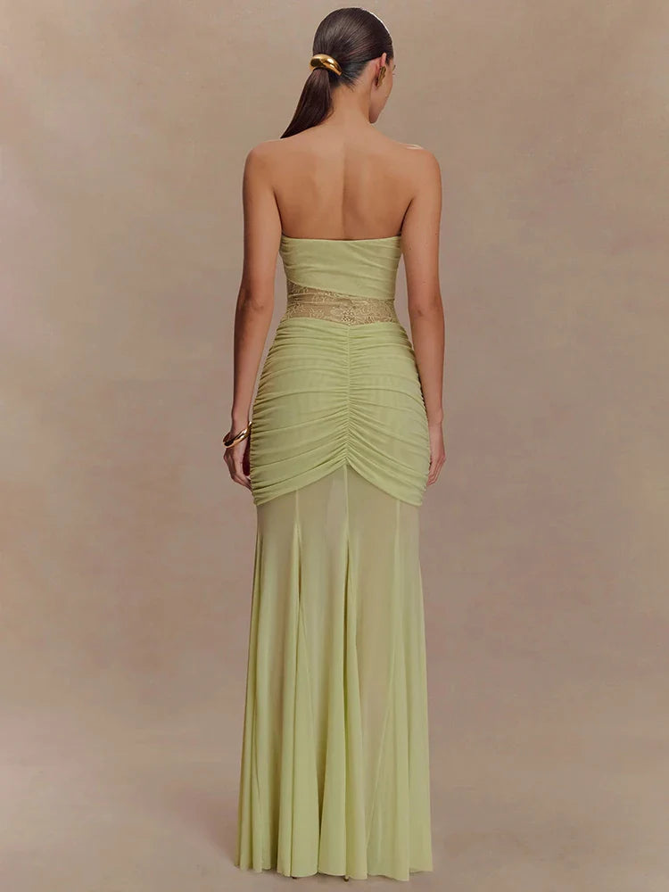 Alya | Robe Transparente & Détails Froncés